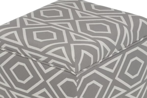 MJL Furniture Designs Tami Square Storage Ottoman, Fabric Upholstered Cube for Living Room, Bedroom or Dorm, Extra Seating Perfect for Small Spaces, 20 Inch, Metal - Image 6