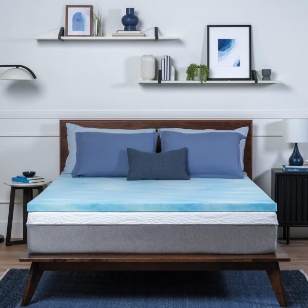 Sure2Sleep Twin XL Size, 2-Inch, Gel Swirl Memory Foam Mattress Topper Made in USA. - Image 2