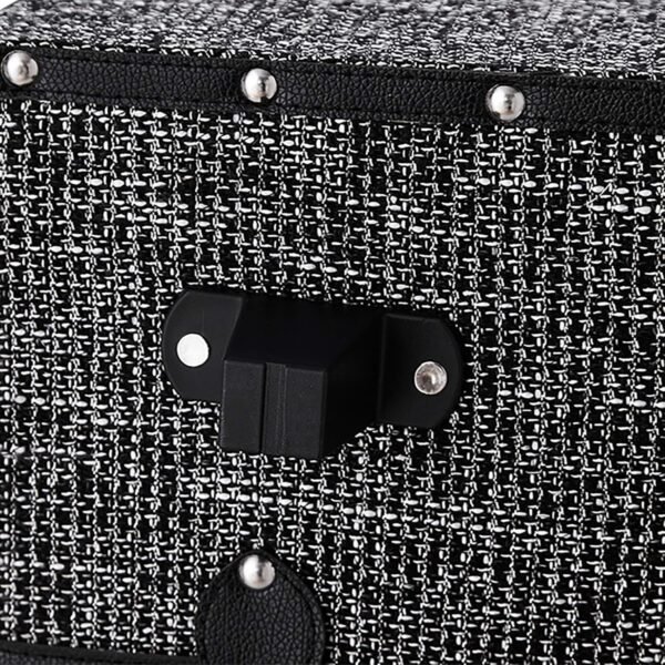 DormCo Texture® Brand Trunk - Black Threaded White - Image 3