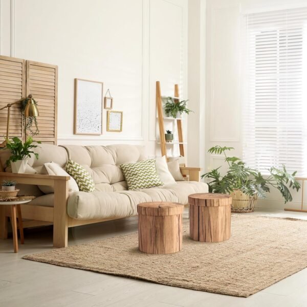 Sorbus Tree Stump Stool, Toy Storage Ottoman 15 Inch Fake tree stumps Log Stool Storage, Artificial Tree Trunk, Perfect Footstool Kids Toy Chest, Rustic Log Cabin Decor Bench, Pedestal, Side End Table - Image 2