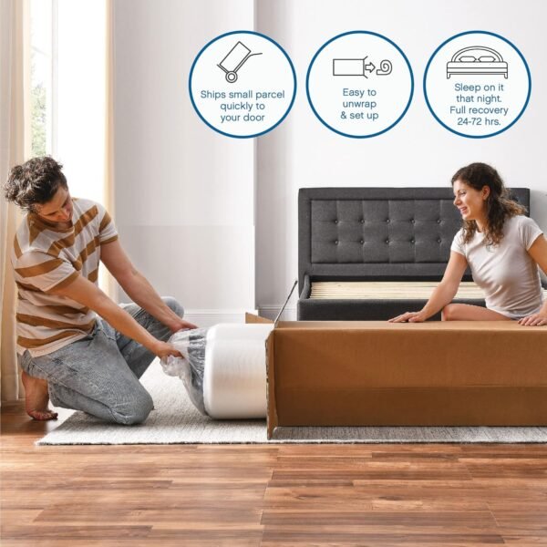 Cool Gel Memory Foam 8-Inch Mattress, CertiPUR-US Certified, Mattress in a Box, Twin, White - Image 9