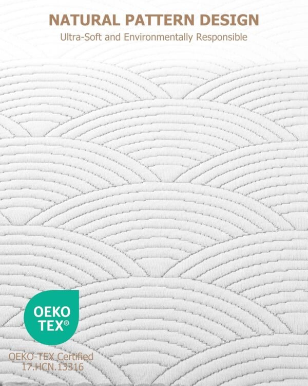 Zenzy 4" Twin Waterproof Mattress Topper Cover, [100% Waterproof] [Ultra-Soft] Cover for Mattress Topper, Washable & with Adjustable Straps, Oeko-TEX Certified [Only Cover]- Beige - Image 5