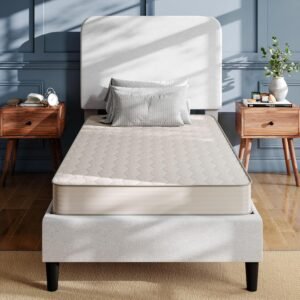 Flash Furniture Dream 6 Inch Hybrid Mattress, Twin XL High Density Foam and Innerspring Mattress in a Box, CertiPur-US Certified Foam