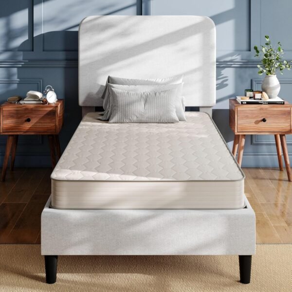 Flash Furniture Dream 6 Inch Hybrid Mattress, Twin XL High Density Foam and Innerspring Mattress in a Box, CertiPur-US Certified Foam