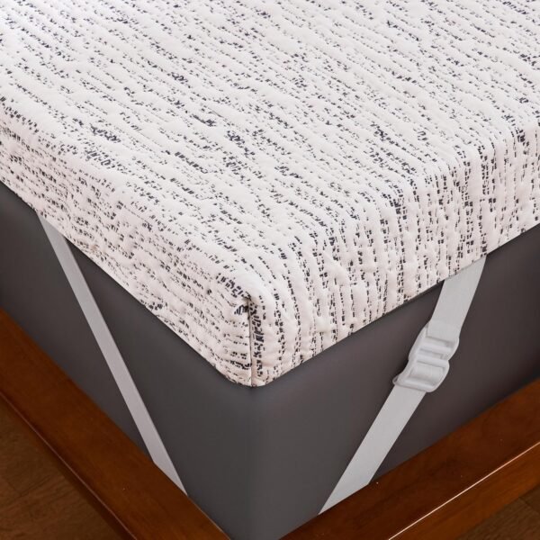 Subrtex 4 Inch Gel-Infused Memory Foam Mattress Topper Twin XL Size for College and Dorm, Breathable Bed Toppers with Removable Washable Cover - Image 3