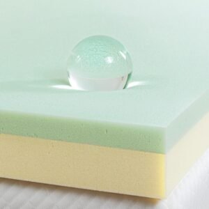 ZINUS 3 Inch Green Tea Memory Foam Mattress Topper, Pressure-Relieving Layers, CertiPUR-US Certified, Twin