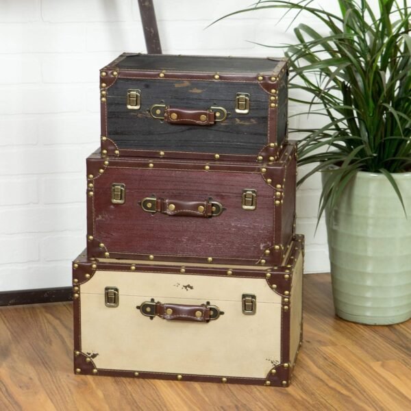 MISC Wood Trunks (Set of 3)