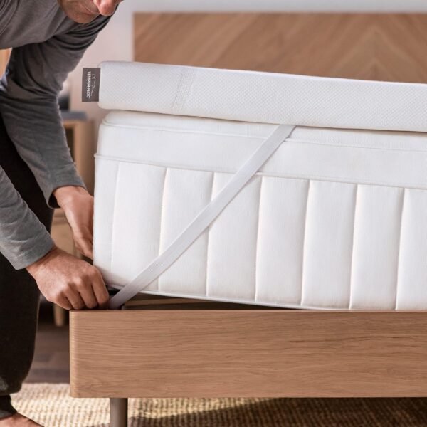 Tempur-Pedic TEMPUR-Adapt + Cooling 3-Inch Full Mattress Topper Medium Luxury Premium Foam, Washable Cover, Medium Cooling Topper,white - Image 7