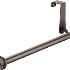 iDesign York Metal Over the Cabinet Dish and Hand Towel Bar Holder for Kitchen, Bathroom, 10.5″ x 3″ x 3″ – Bronze