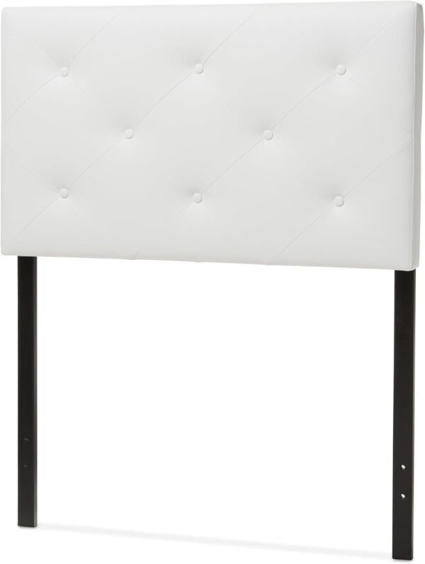 Baxton Studio Benoit Headboard, Twin, White - Image 4