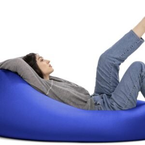 Jaxx Nimbus Spandex Bean Bag Chair for Adults-Furniture for Rec, Family Rooms and More, Large, Royal Blue