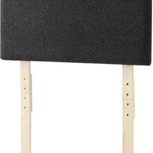 Tavira Allure® Boucle Dorm Headboard with Legs – Black