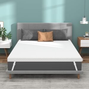3 Inch Firm Mattress Topper Twin, Firm Gel Memory Foam Mattress Topper, Single Bed Topper for Back Pain Relief