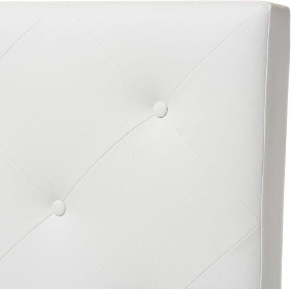 Baxton Studio Benoit Headboard, Twin, White - Image 5