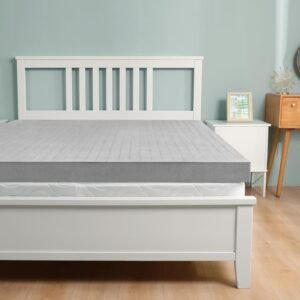 3 inch Twin XL (39″x80″) Gel Memory Foam Mattress Topper Ventilated Soft Mattress Pad, Bed Topper, CertiPUR-US Certified, Twin XL Size, Gray
