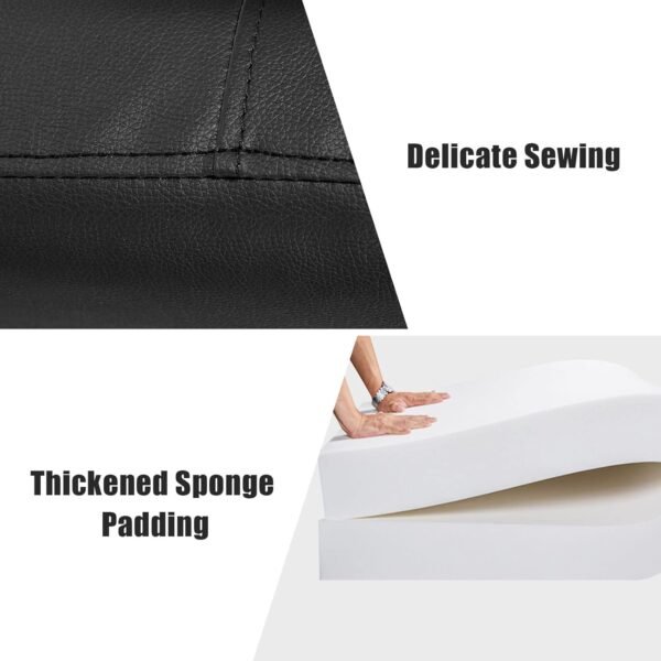 GOFLAME Upholstered Wall Mounted Headboard, Twin Size PU Leather Headboard for Bedroom & Guest Room, Easy Assembly (Black) - Image 6