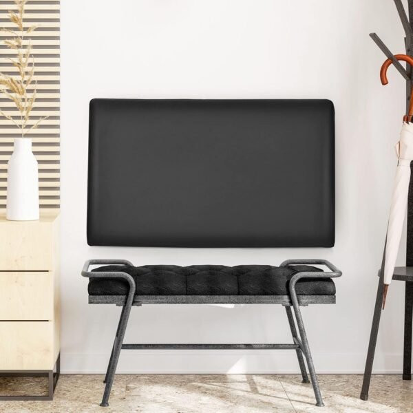 GOFLAME Upholstered Wall Mounted Headboard, Twin Size PU Leather Headboard for Bedroom & Guest Room, Easy Assembly (Black) - Image 7
