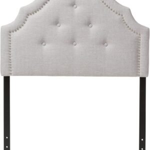 Baxton Studio Cora Modern and Contemporary Greyish Beige Fabric Upholstered Twin Size Headboard