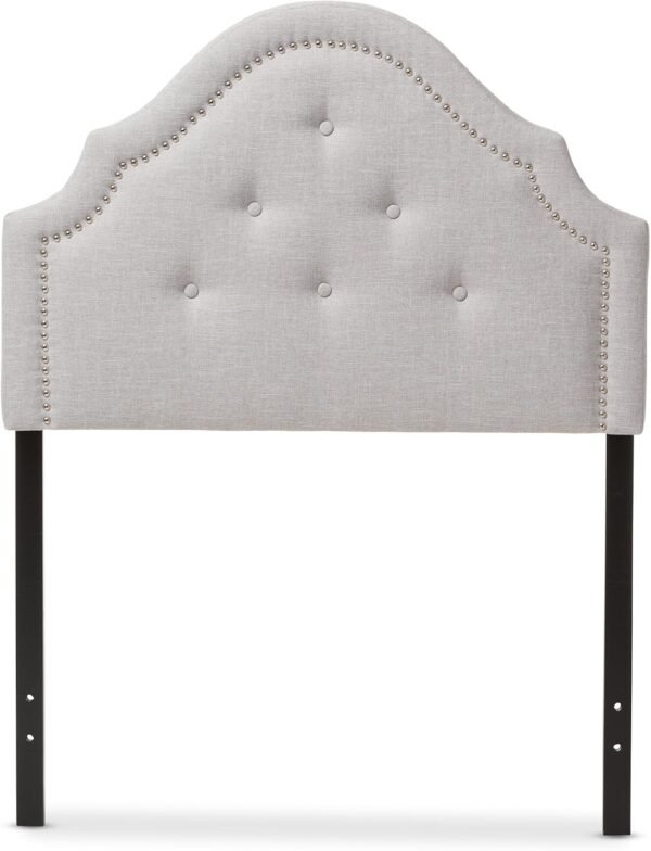 Baxton Studio Cora Modern and Contemporary Greyish Beige Fabric Upholstered Twin Size Headboard