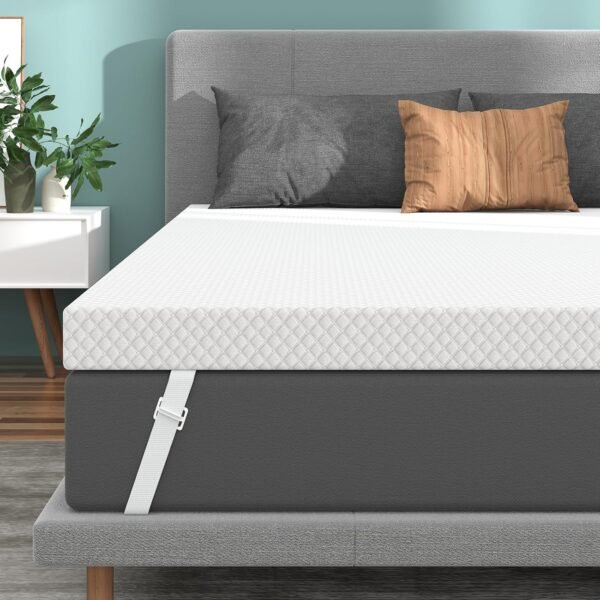 3 Inch Firm Mattress Topper Twin, Firm Gel Memory Foam Mattress Topper, Single Bed Topper for Back Pain Relief - Image 8
