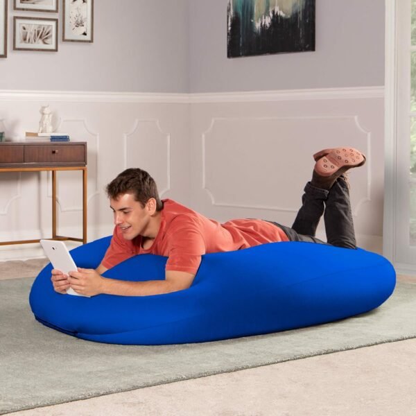 Jaxx Nimbus Spandex Bean Bag Chair for Adults-Furniture for Rec, Family Rooms and More, Large, Royal Blue - Image 7