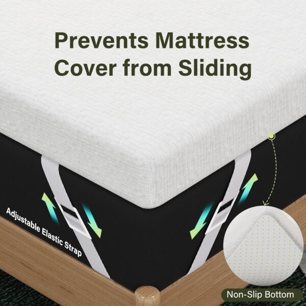 3 Inch Twin XL Mattress Topper,Memory Foam Mattress Pad with Removable & Washable Cover,Relieve Back Pain, Soft Firmness Feel for Single Bed, Dorm Room,CertiPUR-US Certified - Image 4