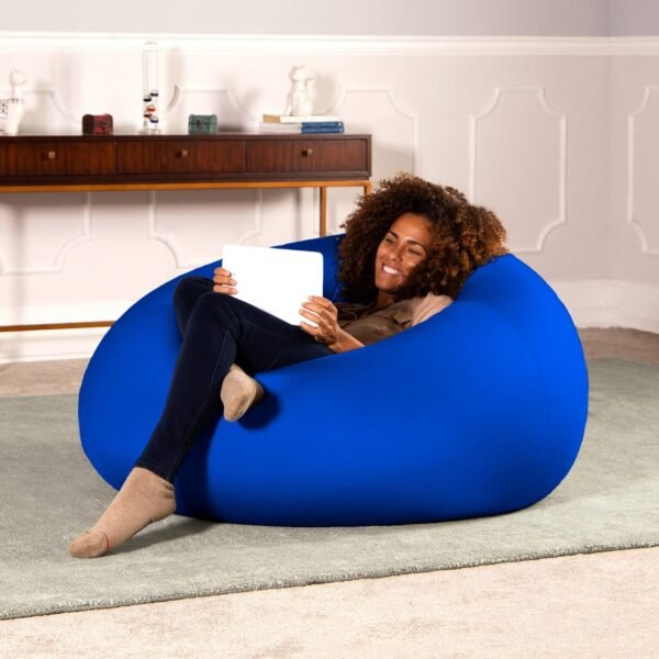 Jaxx Nimbus Spandex Bean Bag Chair for Adults-Furniture for Rec, Family Rooms and More, Large, Royal Blue - Image 3