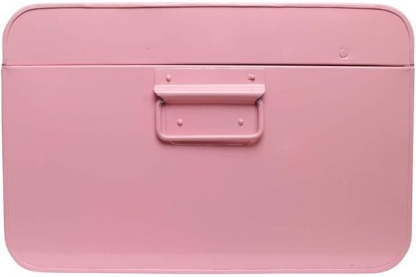 American Atelier Trunks | Set of 2 | Pink | Vintage Style Storage with Gold Finish Hardware | Space Saving Organizer | Use in Home, Dorm, and Office | Medium and Large - Image 3