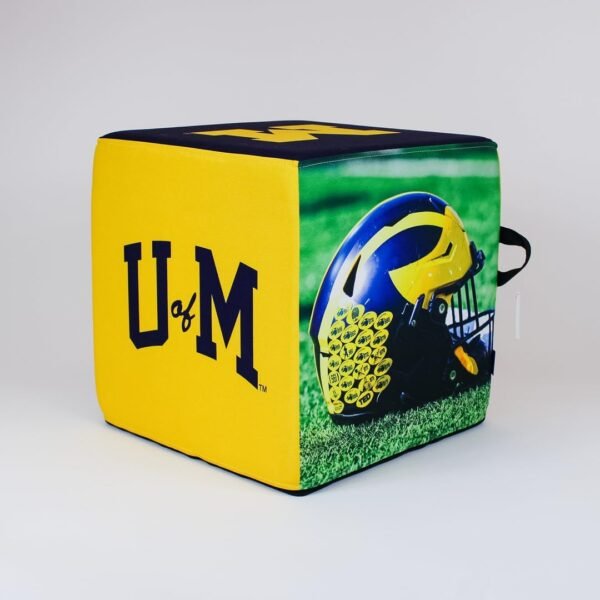 Goldie University of Michigan Wolverines Ottoman for College Fans - Image 2