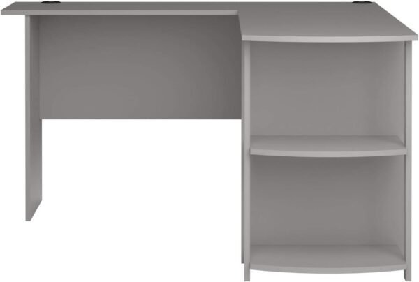 Ameriwood Home Dakota Bookshelves, Dove Gray L Shape Desk - Image 5