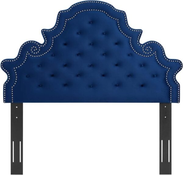 Modway Diana Tufted Performance Velvet Headboard, Twin, Navy - Image 5