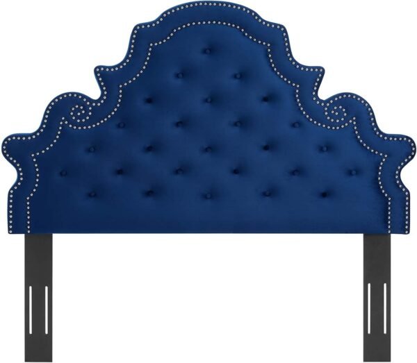 Modway Diana Tufted Performance Velvet Headboard, Twin, Navy - Image 6