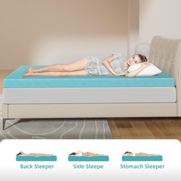 BedsPick 3 Inch King Mattress Topper, Foam Mattress Pad, King Size Foam Toppers, King Bed Mattress Pads for Sleeper Sofa, RV, Camper, CertiPUR-US Certified - Image 7