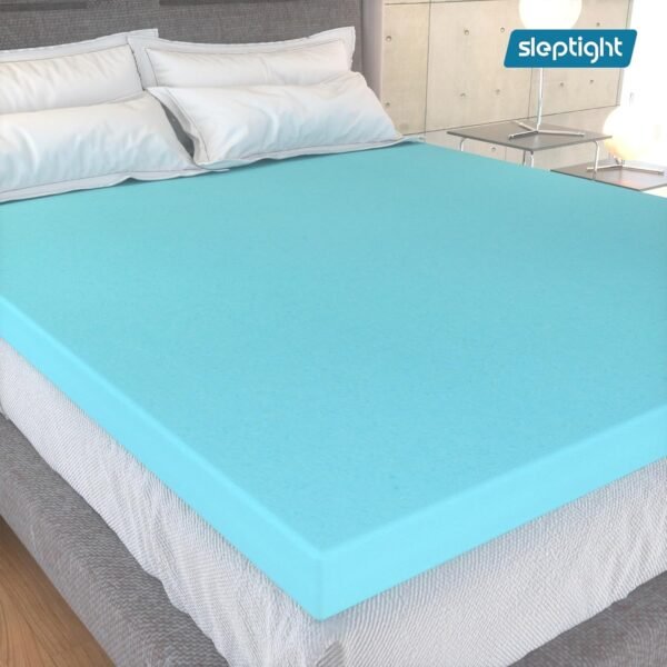 3 inches Foam Mattress Topper Twin XL in a Box，Twin XL Size Bed Topper for Pressure Relief ，CertiPUR-US Certified 80 * 39 inches Mattress Pads Blue - Image 7
