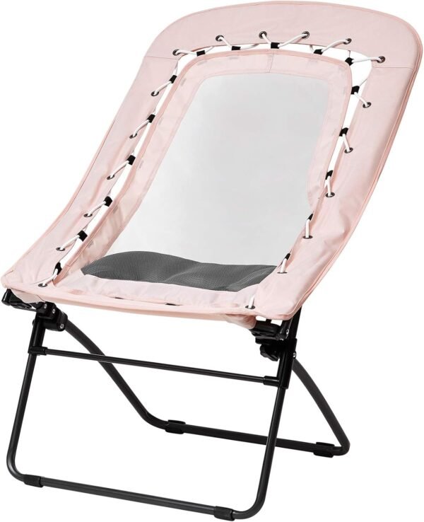 DormCo Sosik Bungee Mesh Lounger Chair - Rose Quartz