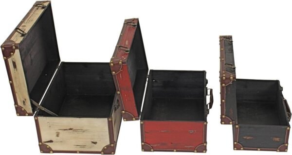 Torrance Wood (Set of 3) Accessories:Boxes & Trunks, Black/White/Red, 3 Count - Image 4