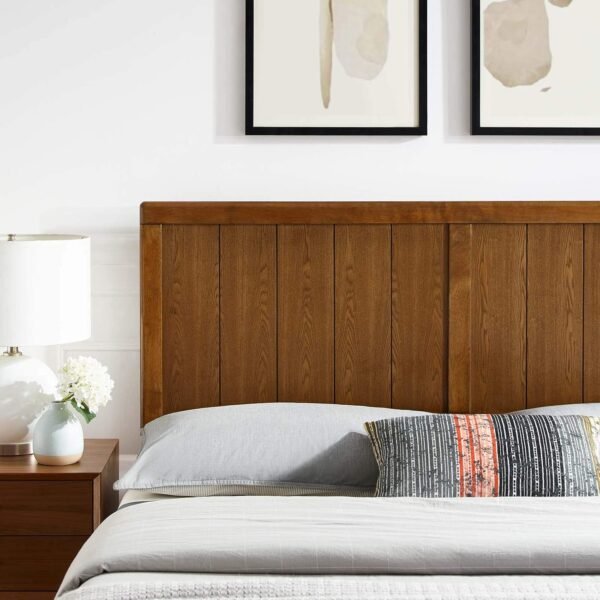 Modway MOD-6216-WAL Robbie Twin Wood Headboard, Walnut - Image 9