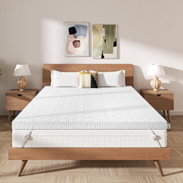 2 Inch Gel Memory Foam Mattress Topper Twin, Plush Foam Mattress Topper, Meidum Soft Foam Bed Topper for Pressure Relief, Removable Cover, CertiPUR-US Certified - Image 6