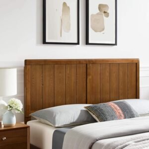 Modway MOD-6216-WAL Robbie Twin Wood Headboard, Walnut