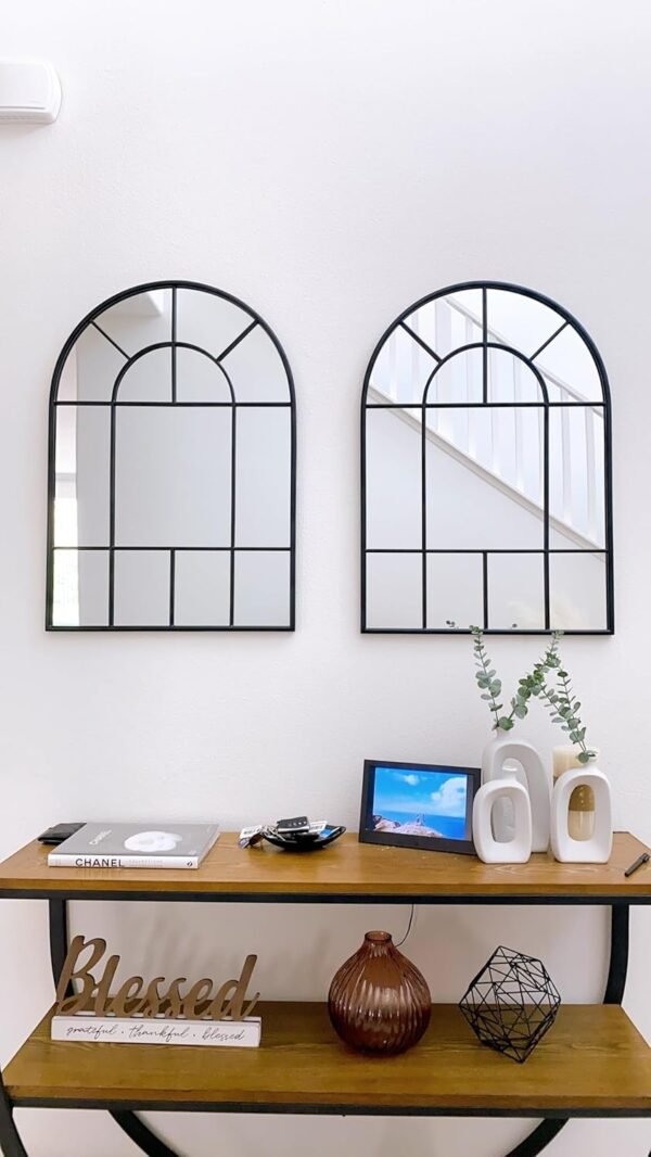PROHOMEWARE Arched Bathroom Vanity Mirrors for Over Sink,Living Room Decorative Wall Mirror for Bedroom (22"*32") - Image 4