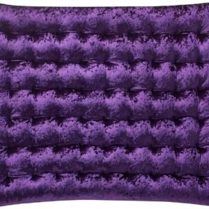 DormCo Rainha Cushion Tufted College Headboard – Velvet Crush – Dark Purple Reign