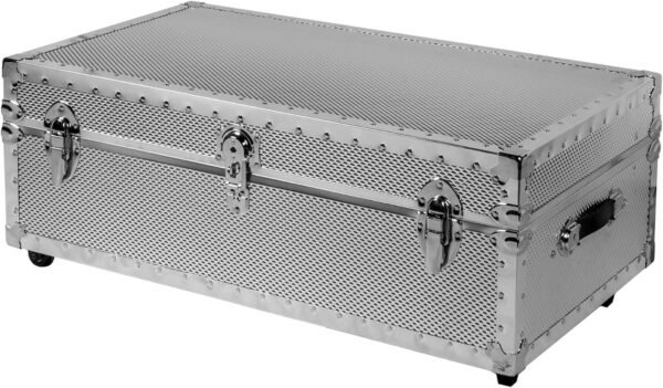 DormCo Underbed Steel Trunk - USA Made - Embossed