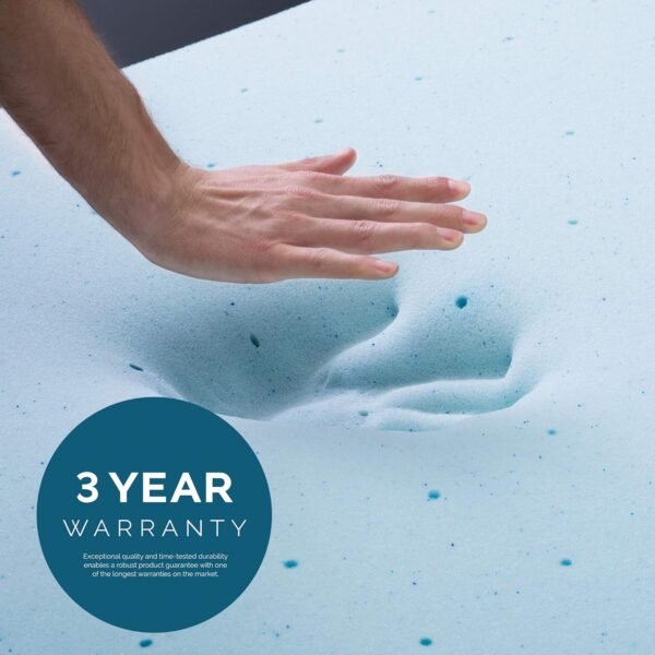 LUCID Mattress Topper, Twin XL, 3 Inch, Memory Foam - Gel Infused Mattress Topper - CertiPUR Certified - Image 6