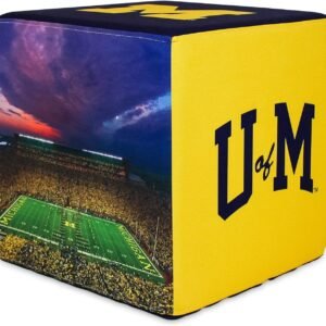 Goldie University of Michigan Wolverines Ottoman for College Fans