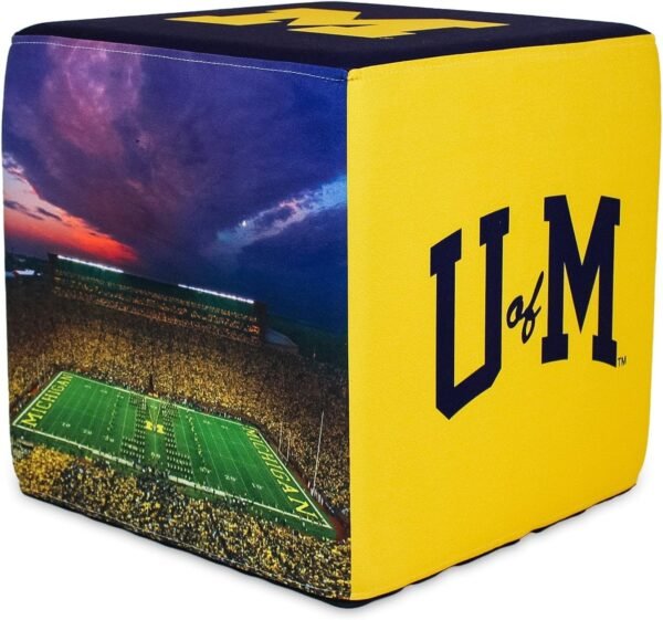 Goldie University of Michigan Wolverines Ottoman for College Fans