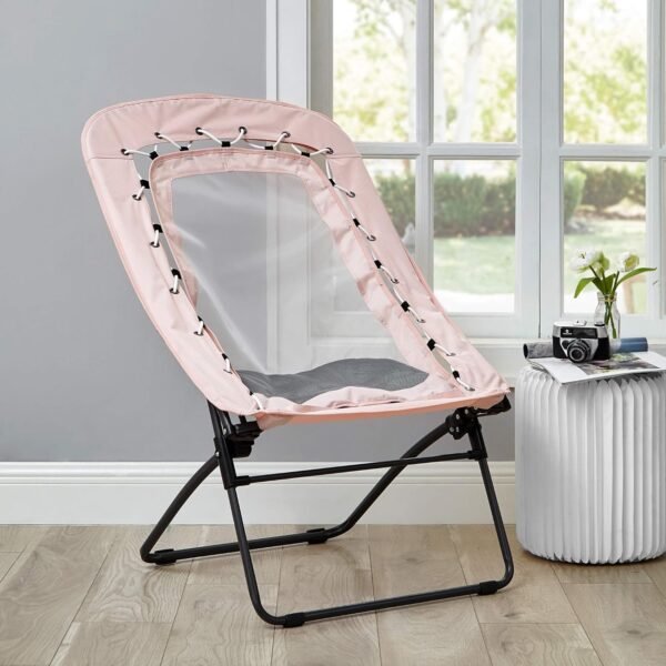 DormCo Sosik Bungee Mesh Lounger Chair - Rose Quartz - Image 2