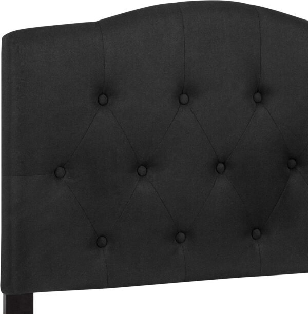 BizChair Tufted Upholstered Twin Size Headboard in Black Fabric - Image 9