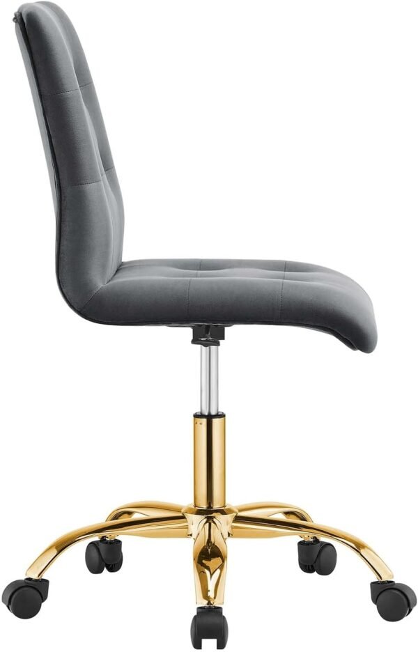 Modway Prim Home Office Desks and Chairs, Gold Gray - Image 4