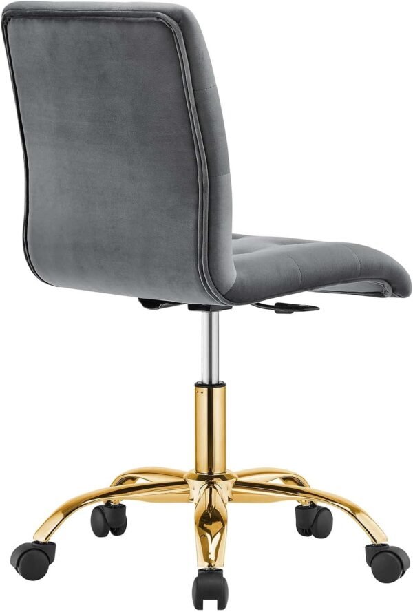 Modway Prim Home Office Desks and Chairs, Gold Gray - Image 5