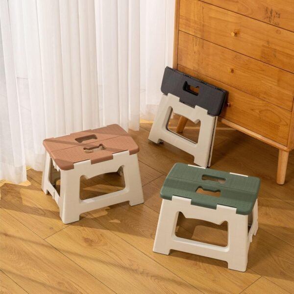 Kitty Folding Stool, 9 Inches, Non-Slip Folding Step Stool,Great for Kitchen, Bathroom, Bedroom, Kids or Adults (Green) - Image 4